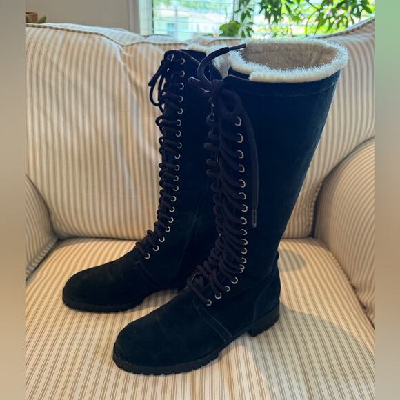 nike knee high sneaker boots